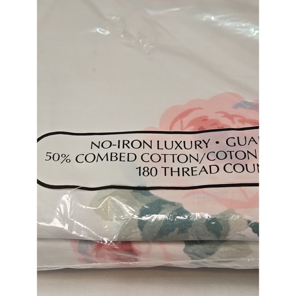 NEW Vintage Springmaid ROSE Percale Twin Fitted & Flat Sheet Cotton/Polyester - Picture 9 of 10